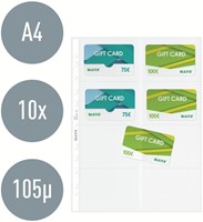 Showtas Leitz Premium voor visitekaartjes copy safe PP A4 glashelder 10 stuks-4