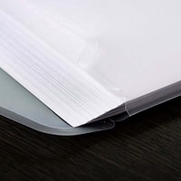 Enveloptas Europel A4 240x310mm 11-gaats PP transparant wit-2