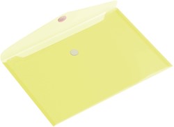 Enveloptas Europel A4 335x240mm dwars PP transparant geel