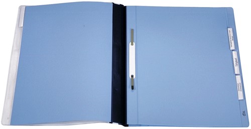 Personeelsmap Durable 5 vakken + hangrail blauw-3