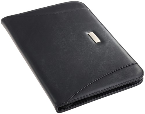 Schrijfmap Rillstab Excellent de luxe A4 lederlook zwart