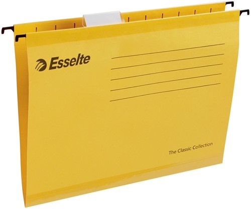 Hangmap Esselte Classic A4 V-bodem 345x240mm geel-1