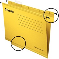 Hangmap Esselte Classic folio V-bodem  382x240mm geel-1