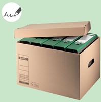 Archief- en transportdoos met deksel Leitz Premium 335x280x440mm natuurbruin-9