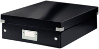 Opbergdoos Leitz Wow Click & Store organiser 280x100x370mm middel gerecycled karton zwart