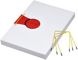 Archiefbinder JalemaClip Pli-fix geel 100 stuks