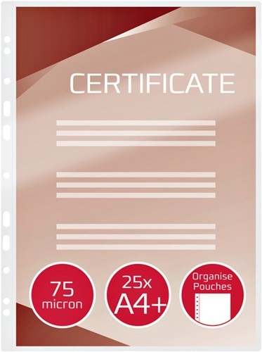 Lamineerhoes GBC A4+ 4-gaats 2x75micron 25 stuks-2