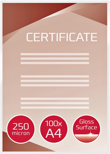 Lamineerhoes GBC A4 2x250micron 100 stuks-2