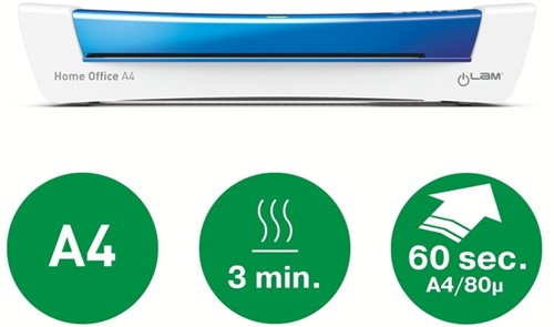 Lamineermachine Leitz iLAM Home Office A4 blauw-3