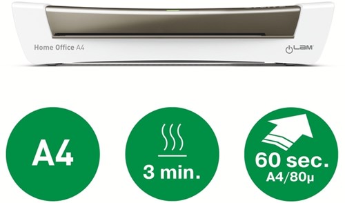 Lamineermachine Leitz iLAM Home Office A4 grijs-3