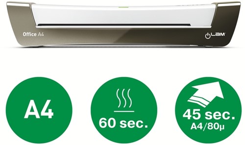 Lamineermachine Leitz iLAM Office A4 zilver-3