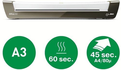 Lamineermachine Leitz iLAM Office A3 zilver-5