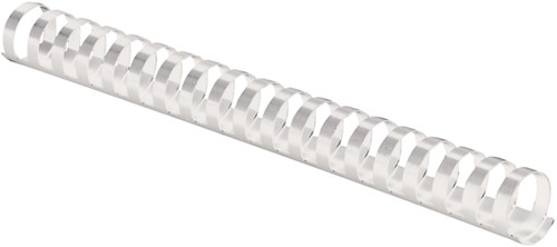 Bindrug Fellowes 19mm 21rings A4 wit 100 stuks-2