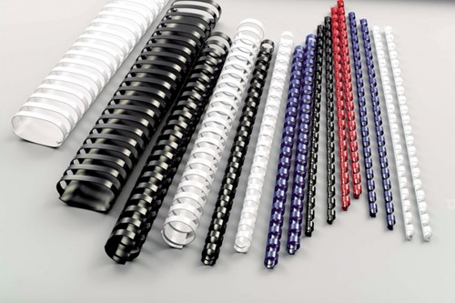 Bindrug GBC 12mm 21rings A4 blauw 100 stuks-1