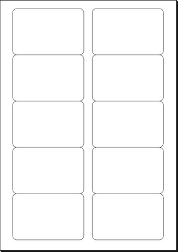 Visitekaart Sigel 85x55mm blanco 225gr ronde hoeken wit 100 stuks-5