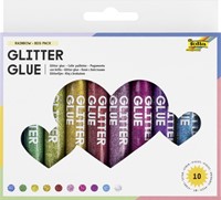 Glitterlijm Folia 9.5ml 10 kleuren