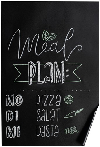 Krijtbord folie Folia 45x200cm inclusief 10 krijtjes zelfklevend verwijderbaar-2