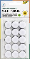 Klittenband Folia rond 2cm 15 stuks zwart 15 stuks wit