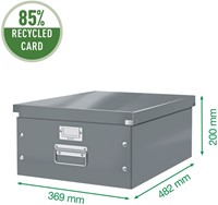 Opbergdoos Leitz Click & Store WOW groot 369x200x482mm zwart-4