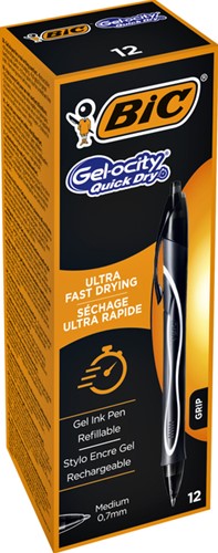 Gelschrijver Bic Gel-ocity quick dry medium zwart-2