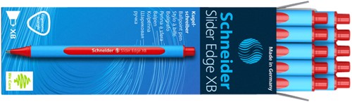 Balpen Schneider Slider Edge extra breed rood-3