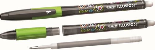 Gelschrijver Bic Gel-ocity illusion medium zwart-3