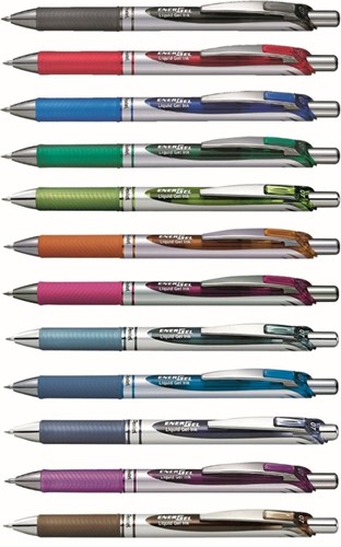 Gelschrijver Pentel BL77 Energel medium zwart-2