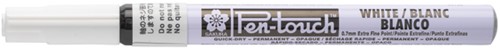 Viltstift Sakura Pen-touch extra fijn wit