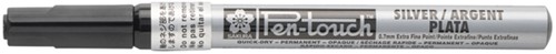 Viltstift Sakura Pen-touch extra fijn zilver