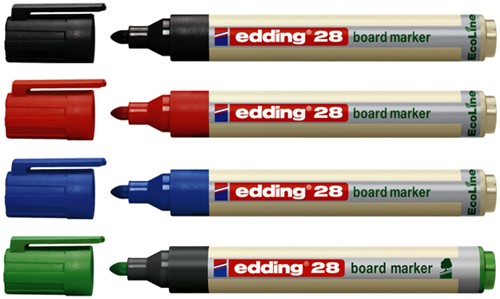 Whiteboardmarker edding 28 EcoLine rond 1.5-3mm rood-2