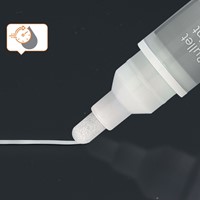 Viltstift Nobo glasbord wit 4 stuks-1