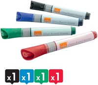 Viltstift Nobo glasbord assorti 4 stuks-3