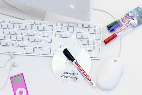 Cd marker edding 8400 rond 0.5-1.0mm  zwart blister à 1 stuk-2