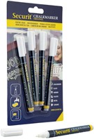 Krijtstift Securit SMA-100 rond wit 1-2mm blister à 4 stuks-2
