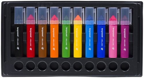 Viltstift Bruynzeel Kids Mega Point assorti 10 stuks-2