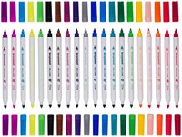 Viltstift Bruynzeel Kids Twin Point assorti 20 stuks-3