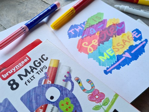 Viltstift Bruynzeel Kids Magic set à 8 kleuren-1