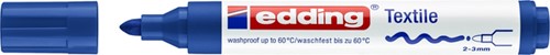 Textielmarker edding 4500 rond 2-3mm blauw