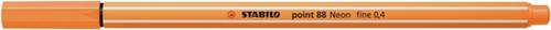 Fineliner STABILO point 88/054 fijn neon oranje-2