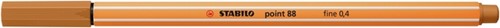 Fineliner STABILO point 88/89 fijn donker oker-2