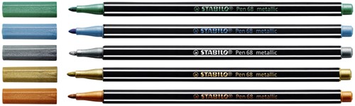 Viltstift STABILO Pen 68/836 medium metallic groen-2