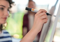 Whiteboardmarker Nobo Liquid ink rond assorti 3mm 4st-7