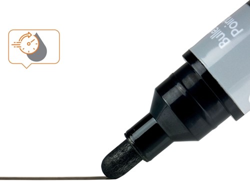 Whiteboardmarker Nobo Liquid ink rond assorti 3mm 4st-1