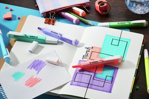 Markeerstift STABILO Swing cool 275/6 assorti etui à 6 stuks-3