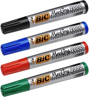 Viltstift Bic 2000 ecolutions rond large zwart-2