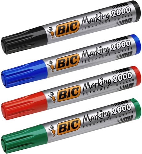 Viltstift Bic 2000 ecolutions rond large rood-3