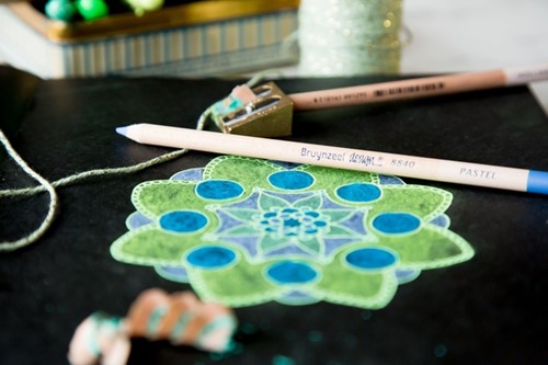 Pastelpotlood Bruynzeel Design met luxe bewaardoos set à 24 kleuren-1