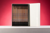 Grafietpotlood Bruynzeel Design met luxe bewaardoos set à 12 hardheden grijs-1