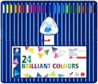 Kleurpotloden Staedtler Ergosoft driekantig 24stuks assorti-2