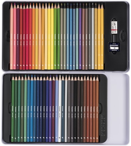 Kleurpotloden Bruynzeel Super Sixties kever in blik 60 stuks-2